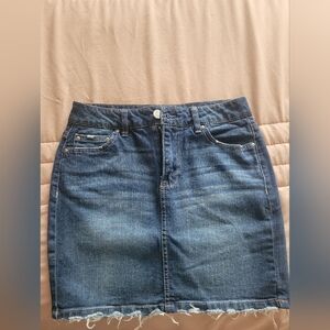 Almost Famous Dark Blue Denim Mini Skirt